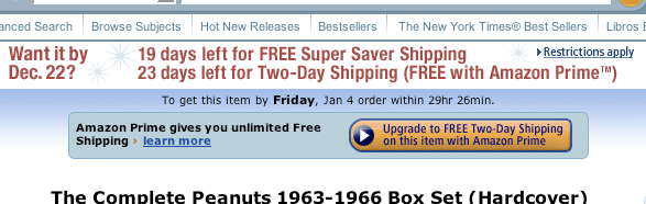 Amazon.com ships into the past