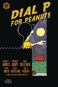 Dial P for Peanuts cover - a Charlie Brown-seeming adult ringing a doorbell