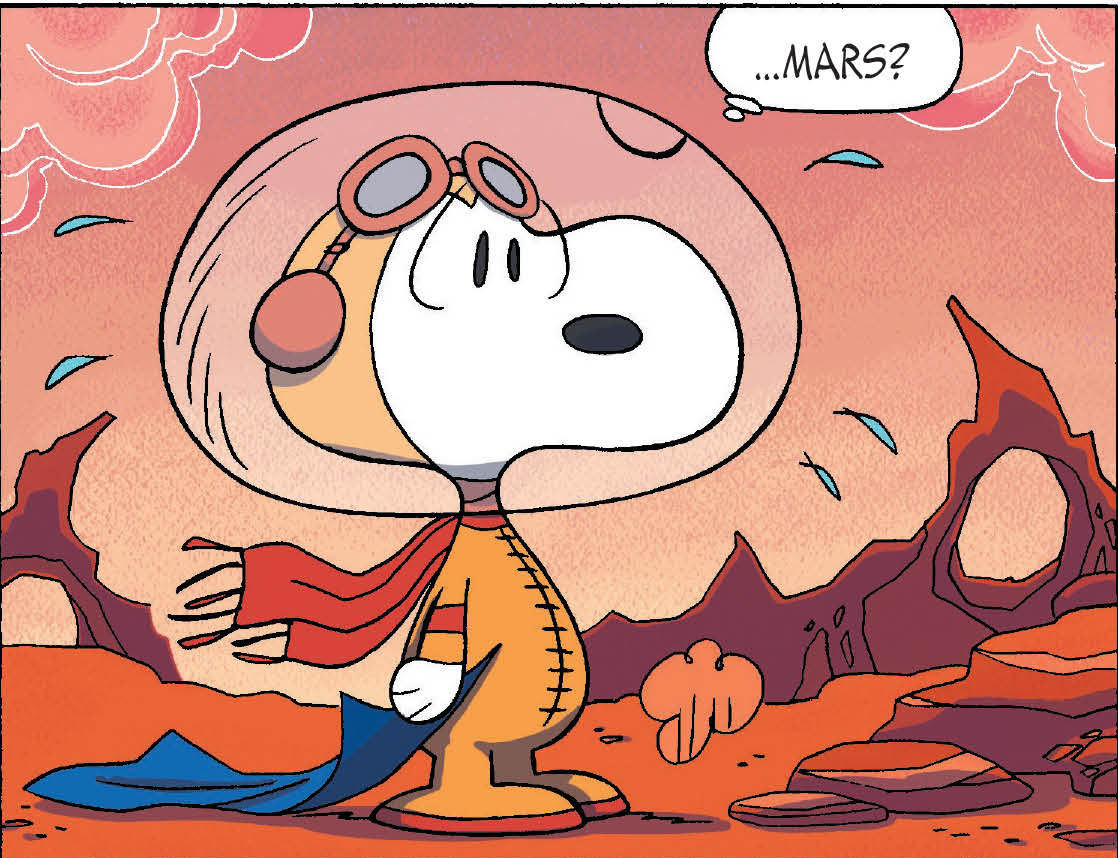 Snoopy a beagle of mars