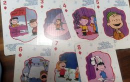 Playing cards with pictures from A Charlie Brown Christmas